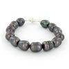Saltwater Baroque Black Pearl Bracelet (JEW-250N)