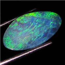 2.9ct Australian Black Opal Doublet Full Fire (GEM-36234)