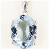 58twc Blue Quartz Sterling Pendant (JEW-3327)