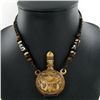 Tibet Bone Snuff Bottle Choker Necklace (JEW-3204)