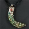 Tibet Nickel Turquoise Coral Choker Necklace (JEW-3268)