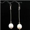 Baroque White Saltwater Pearl Earrings (JEW-3631)