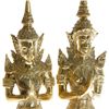 Image 5 : Male & Female Bronze Gilded Temple Guards (CLB-209)