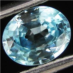 0.9ct Natural Blue Zircon Cambodia Oval (GEM-29472E)
