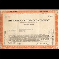 1960s Amer. Tobacco Stock Certificate Scarce (CUR-06417)