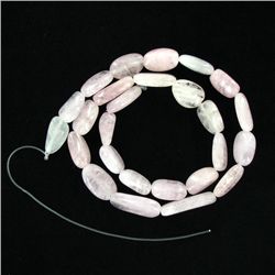 225twc Strong Pink Clean Morganite Cab Strand (JEW-3313)