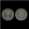Image 2 : 1959 British QE2 1 Shilling Both Reverse Set AU+ (COI-8952)