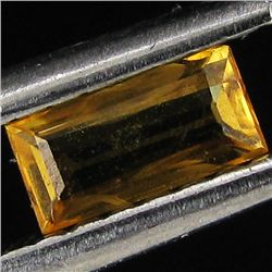 0.3ct Orange Yellow Songea Sapphire Baguette (GEM-29470F)