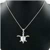 Image 2 : 32twc MOP Sterling Sea Turtle Necklace (JEW-3639)