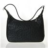 Image 1 : Ladies Black Ostrich Hide Skin Handbag  (ACT-022)