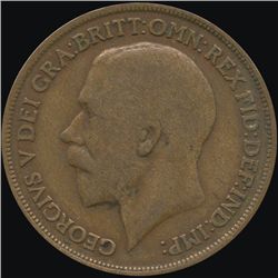 1913 Britain 1p F/VF ERROR (COI-8892)