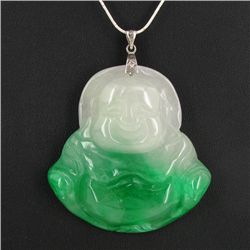 260ct Green Jade Buddha Pendant (JEW-3600)