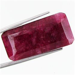 24.61ct African Ruby Rectangle Cut (GEM-37051)