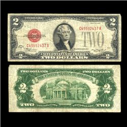 1928D $2 US Note Nice Condition SCARCE (COI-4704)