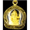 Gold Vermeil Ganesh Amulet (JEW-2564)
