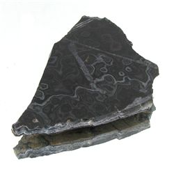 100ct Lace Black Hematite Slab (MIN-000484)
