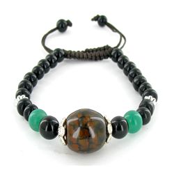 80ct Jade Agate Bead Bracelet (ANT-1566)