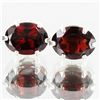 5.38twc Red Garnet Sterling Earrings (JEW-2645)