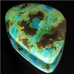 87.21ct Rare Azure Green Agate Cabochon (GEM-33149)