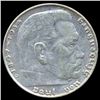 Image 1 : 1937D Nazi Germany 2 Mark Silver Hi Grade ERROR (COI-8066)