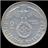 Image 2 : 1937D Nazi Germany 2 Mark Silver Hi Grade ERROR (COI-8066)
