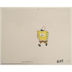 Original SpongeBob Art Cel Animation Confused Sponge