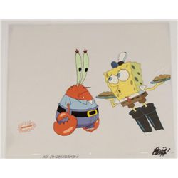 Original SpongeBob Animation Cel Boots & Burgers