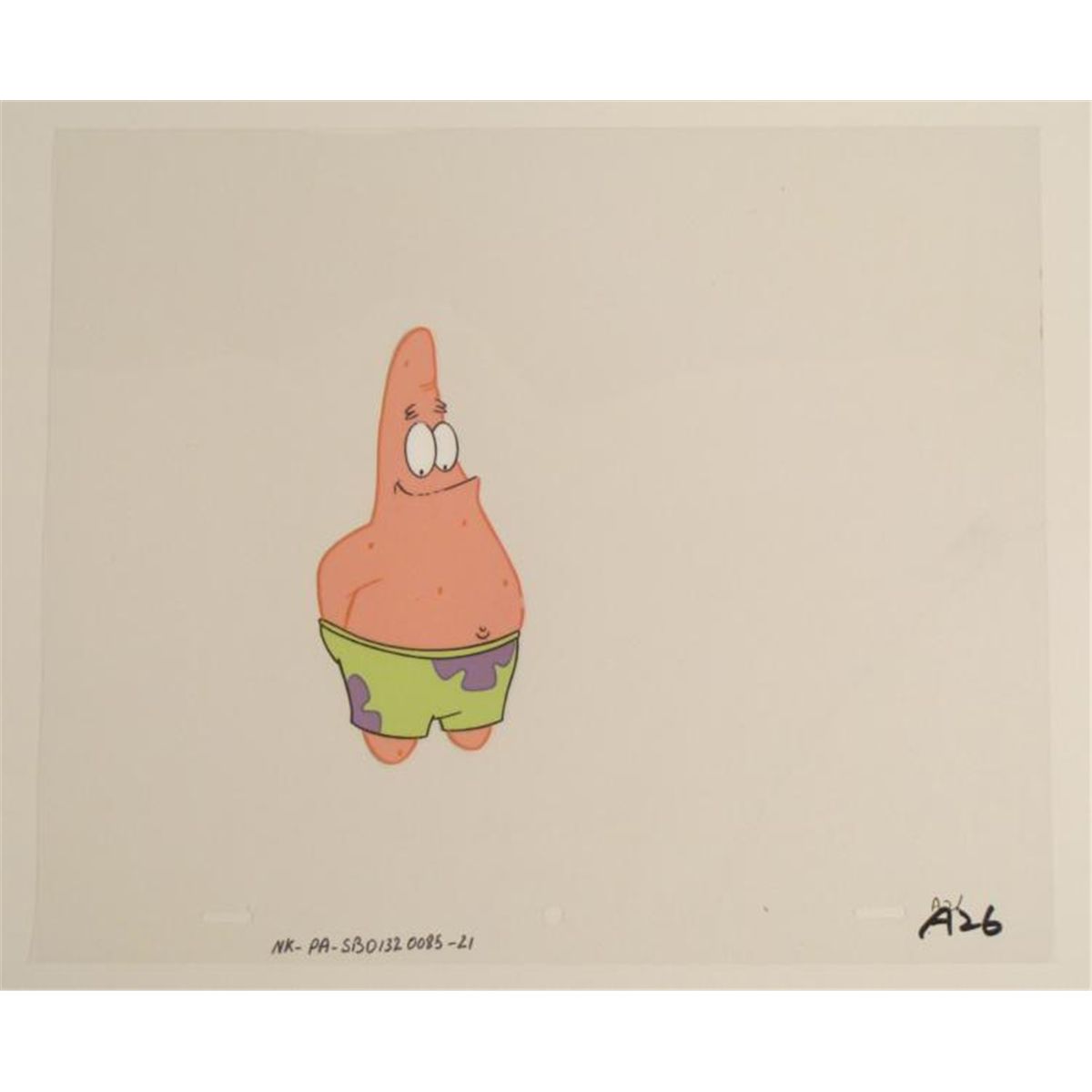 Weird Original Patrick Animation Art SpongeBob Pants