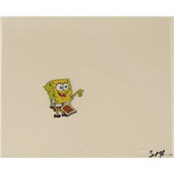 Animation Cel Original Power of Reading Spongebob Art