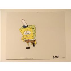 Original SpongeBob Thinking Hard Cel Art Animation