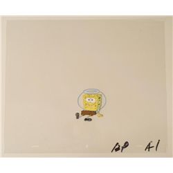 Sitting On Ground Original Animation Art Cel SpongeBob