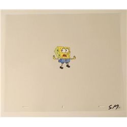 Stop Original SpongeBob Hand Cel Production Art Out