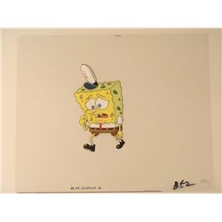 Production SpongeBob Blue Eyes Art Cel Original Hat
