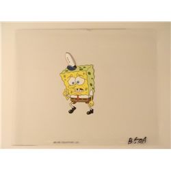 Original SpongeBob Suit Wearing Animation Art Cel Bob