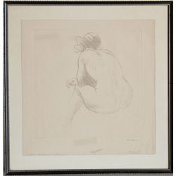 Théophile Alexandre Steinlen, Nu, Drypoint Etching