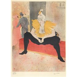 Henri de Toulouse-Lautrec, The Clownesse, Lithograph