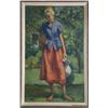 Image 1 : William J. Schultz, Outdoor Figure Study, Oil Painting