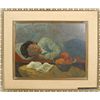 Image 1 : Harry Gottleib, Sleeping Woman, Oil Painting