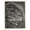 Image 1 : Isaac Friedlander, Man in Storm, Woodcut
