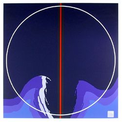 Thomas Benton, Earth series I Blue, Silkscreen