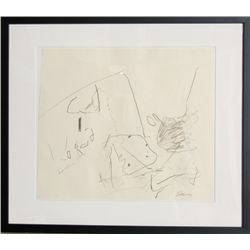 Gene Davis, Abstract Crayon Drawing