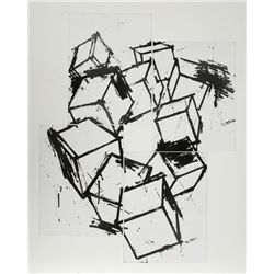 Mel Bochner, First Prelude, Collage of Four Aquatint Etchings