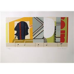 Max Papart, Melodie, Lithograph with Embossing