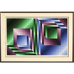 Victor Vasarely, Serigraph Diptych