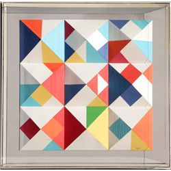 Yaacov Agam, Nines, 3-D Screenprint