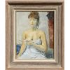 Image 1 : Raphael Soyer, Woman Wearing a Slip, Oil Painting