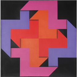 Omar Rayo, Tibacuy, Oil Painting