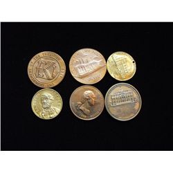 LOT OF 6 MEDALS