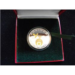 SHRINERS PROOF SILVER ROUND IN BOX