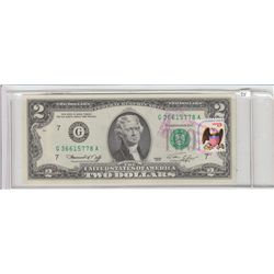 $2 FIRST DAY ISSUE WITH STAMP 1976 BICENTENNIAL